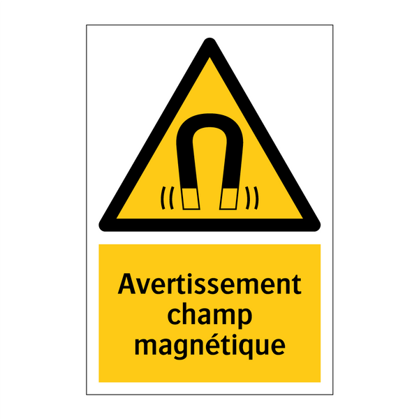 Avertissement champ magnétique