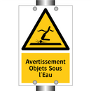 Avertissement Objets Sous l'Eau