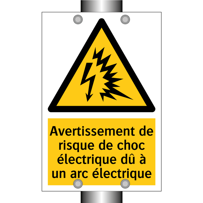 Avertissement de risque de choc électrique dû à un arc électrique