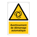 Avertissement de démarrage automatique
