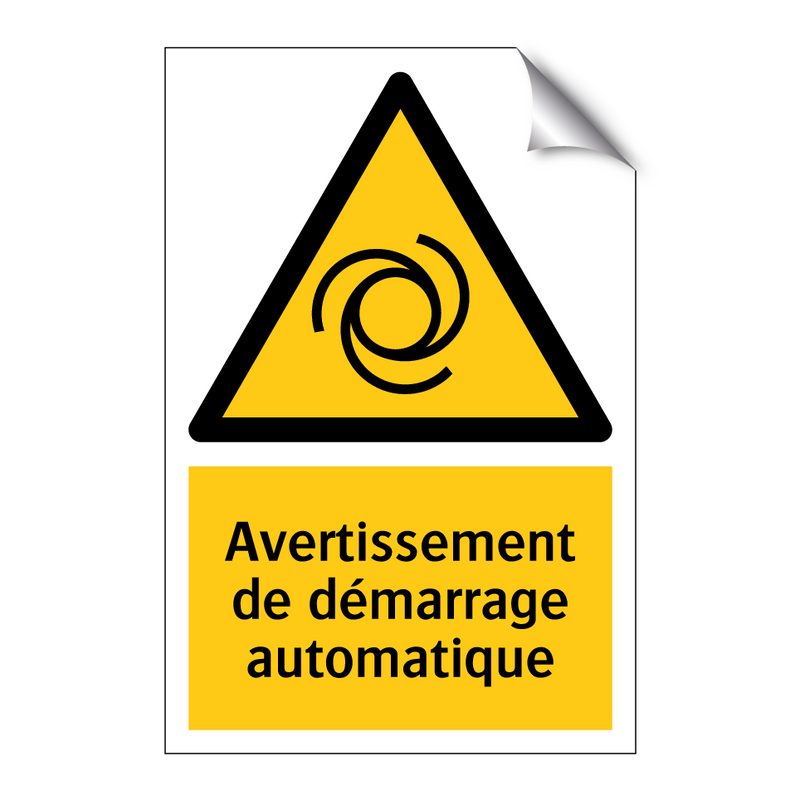 Avertissement de démarrage automatique