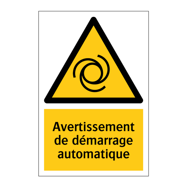 Avertissement de démarrage automatique