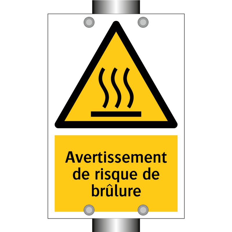 Avertissement de risque de brûlure