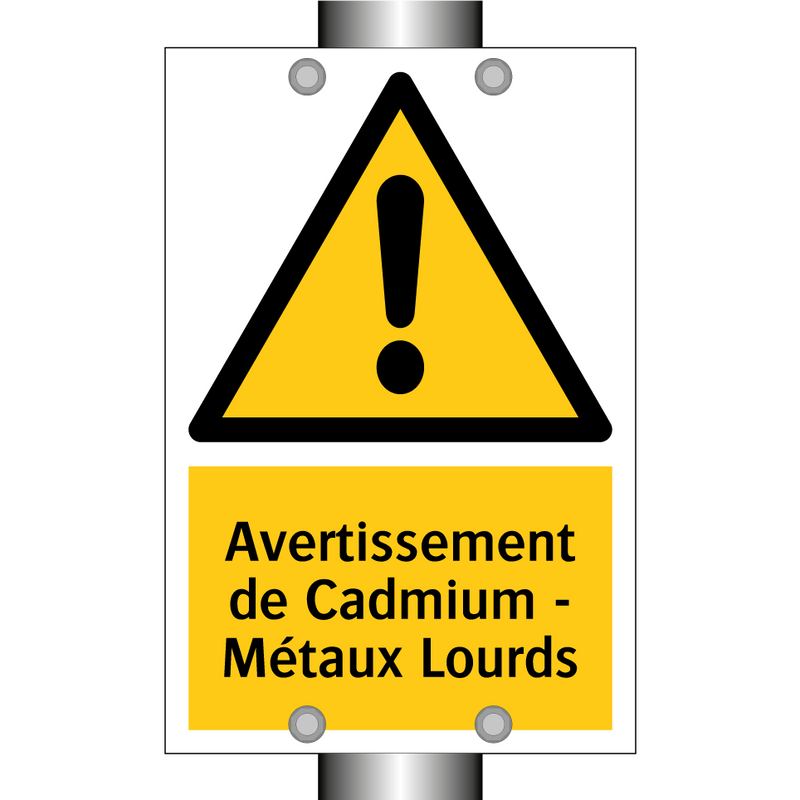 Avertissement de Cadmium - Métaux Lourds