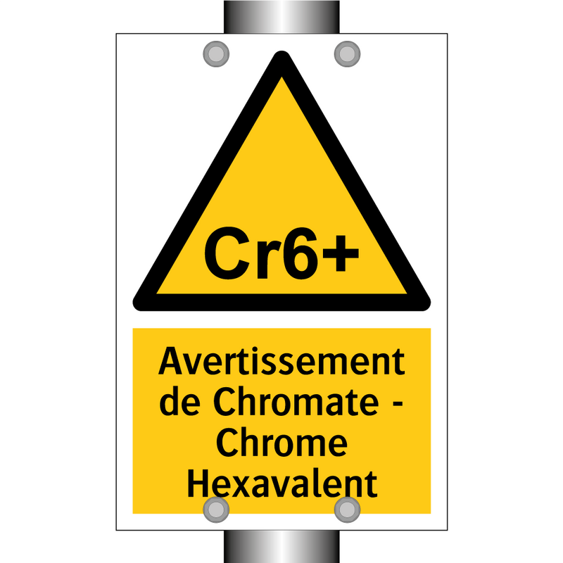 Avertissement de Chromate - Chrome Hexavalent