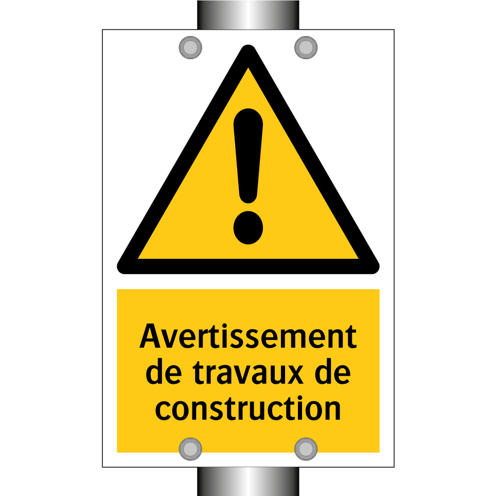 Avertissement de travaux de construction