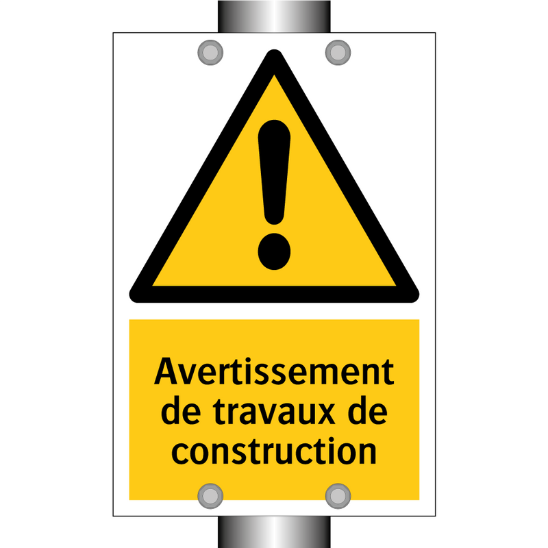 Avertissement de travaux de construction