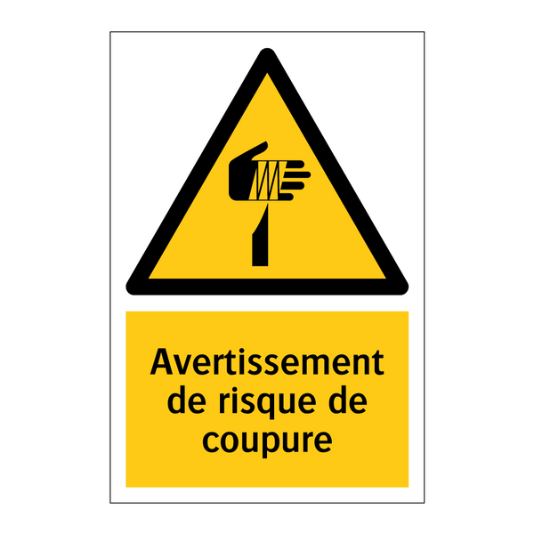 Avertissement de risque de coupure