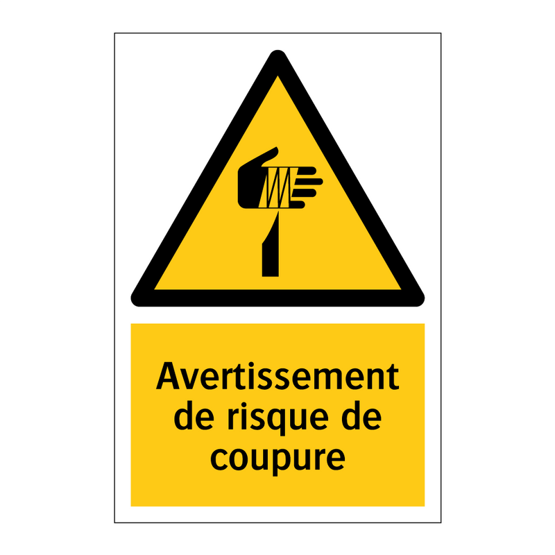 Avertissement de risque de coupure