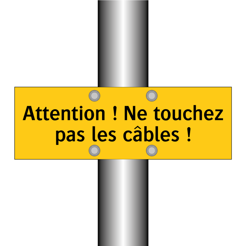 Attention ! Ne touchez pas les câbles !