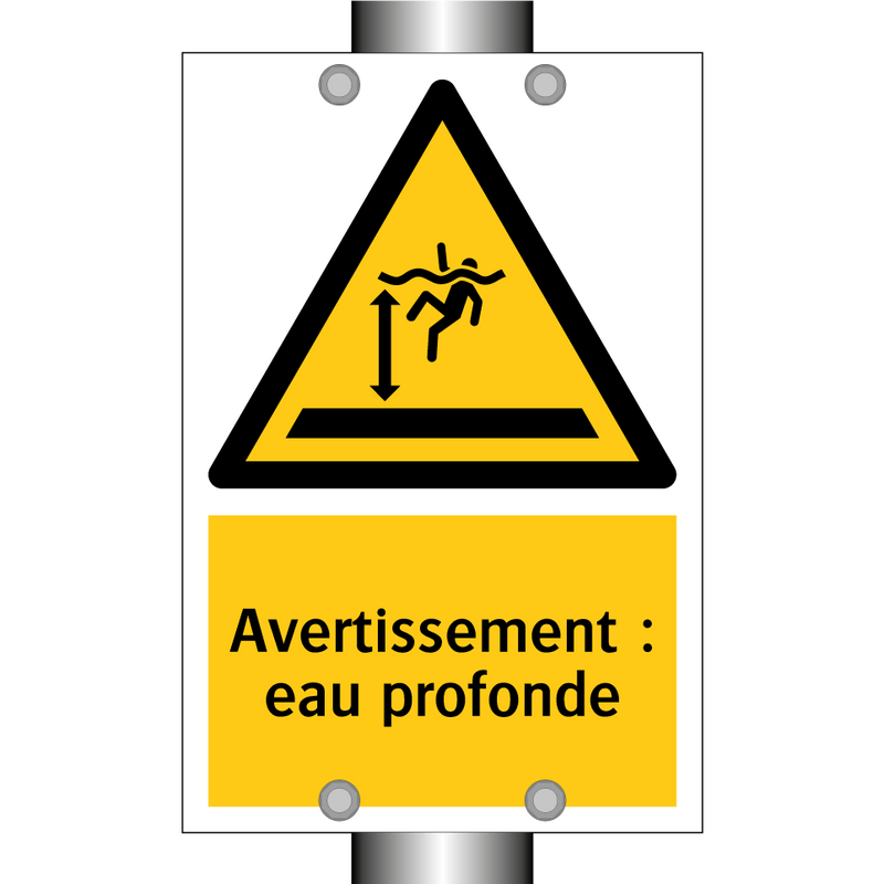 Avertissement : eau profonde