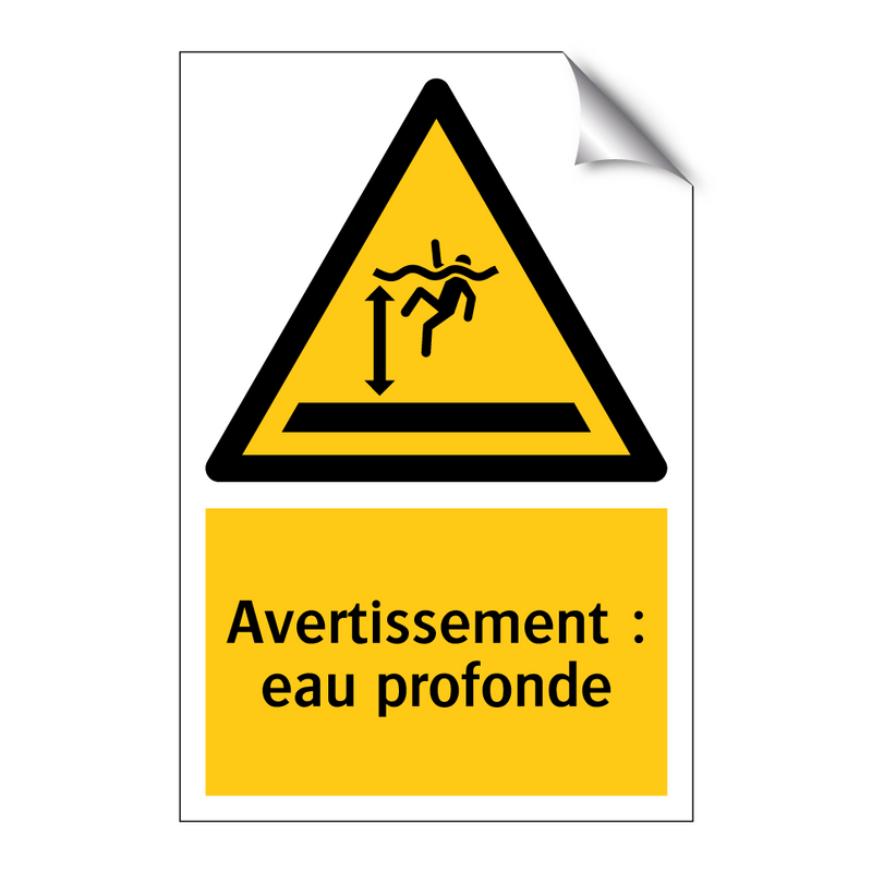 Avertissement : eau profonde