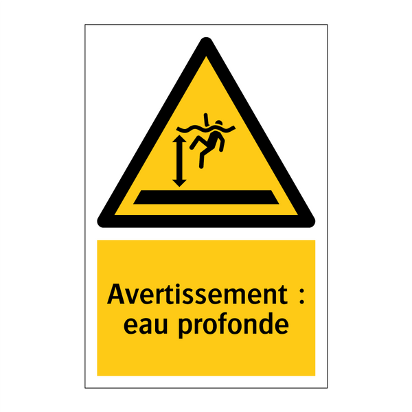 Avertissement : eau profonde