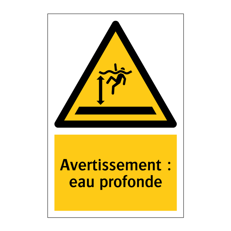 Avertissement : eau profonde