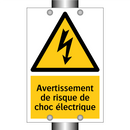 Avertissement de risque de choc électrique