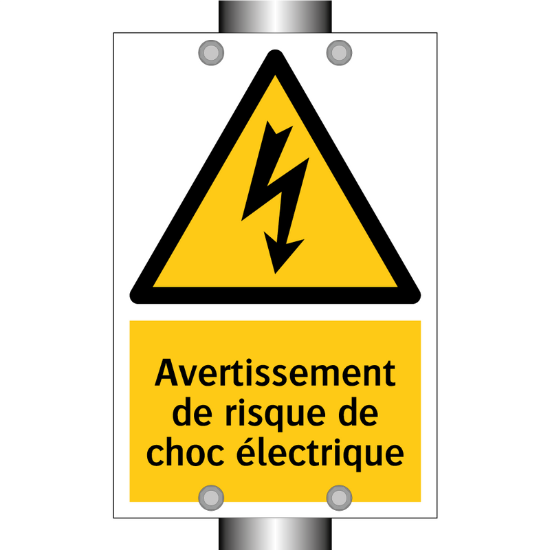 Avertissement de risque de choc électrique