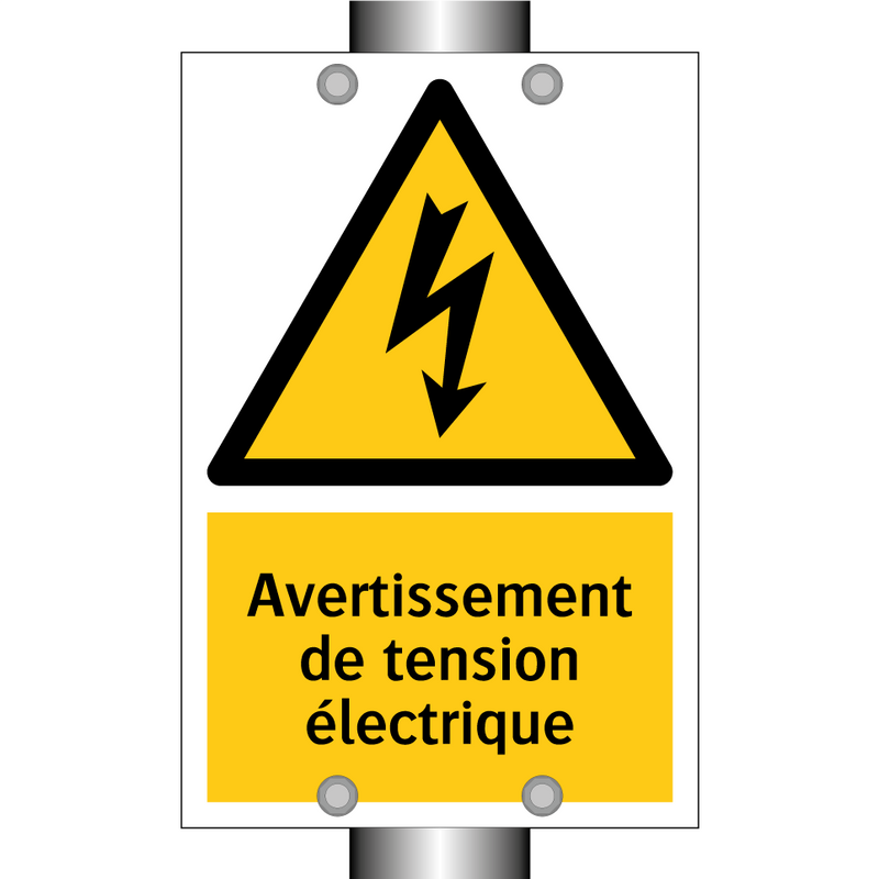 Avertissement de tension électrique