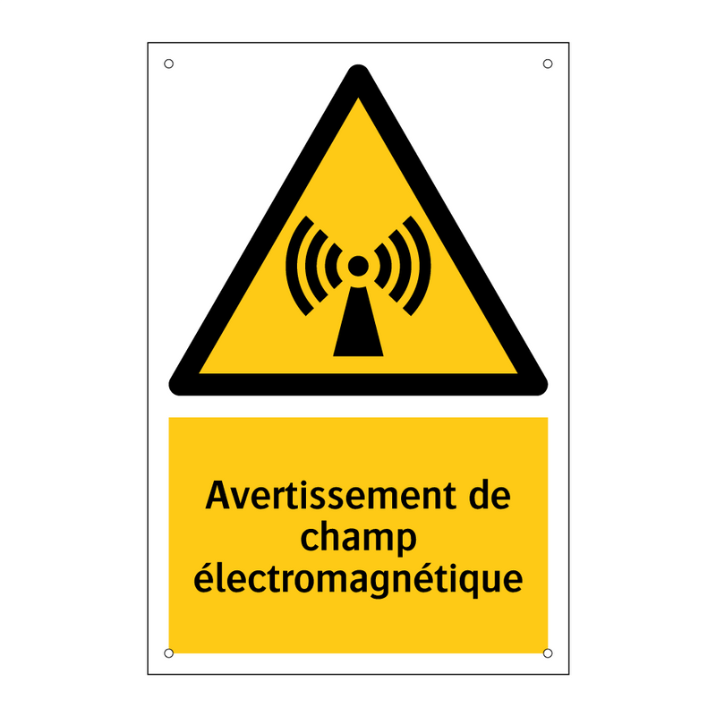 Avertissement de champ électromagnétique