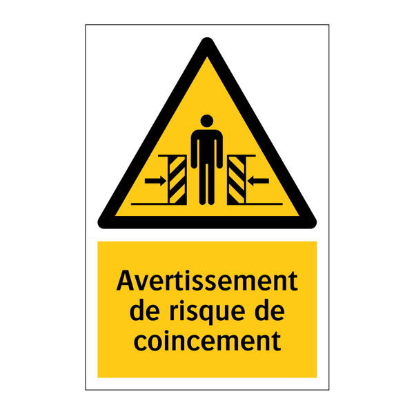 Avertissement de risque de coincement