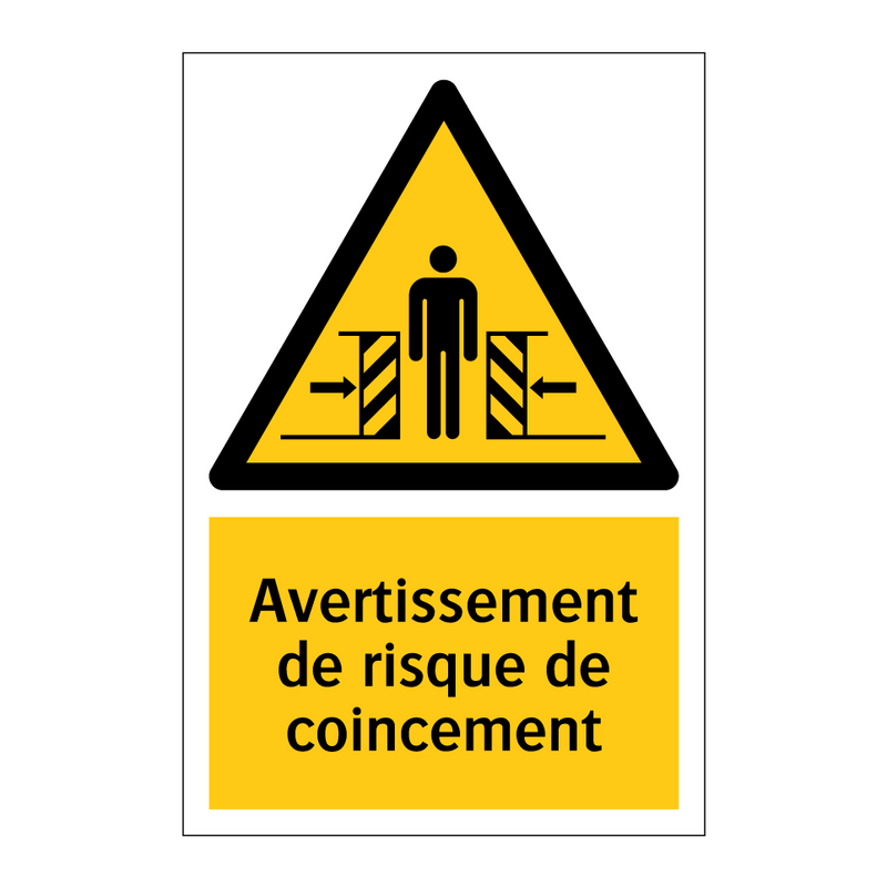 Avertissement de risque de coincement