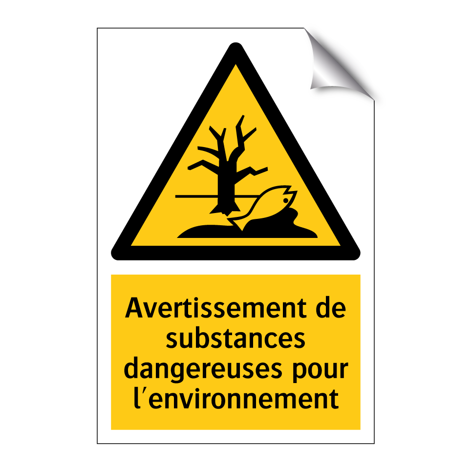 Avertissement de substances dangereuses pour l'environnement