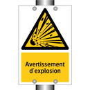 Avertissement d'explosion