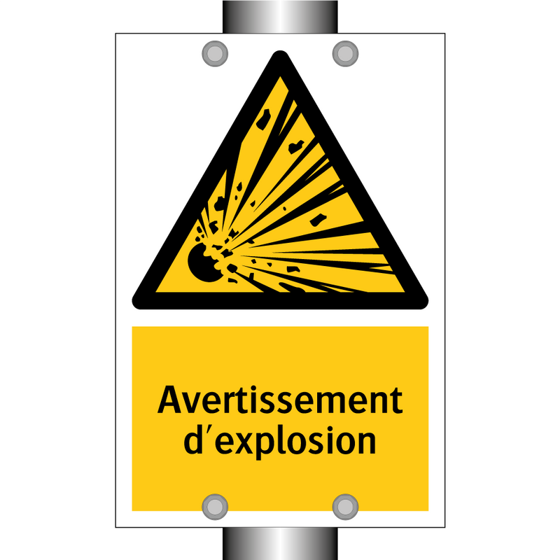 Avertissement d'explosion
