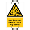 Avertissement de substances explosives