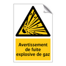 Avertissement de fuite explosive de gaz