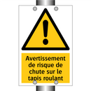 Avertissement de risque de chute sur le tapis roulant