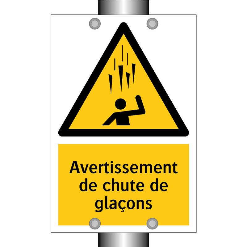 Avertissement de chute de glaçons