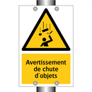 Avertissement de chute d'objets