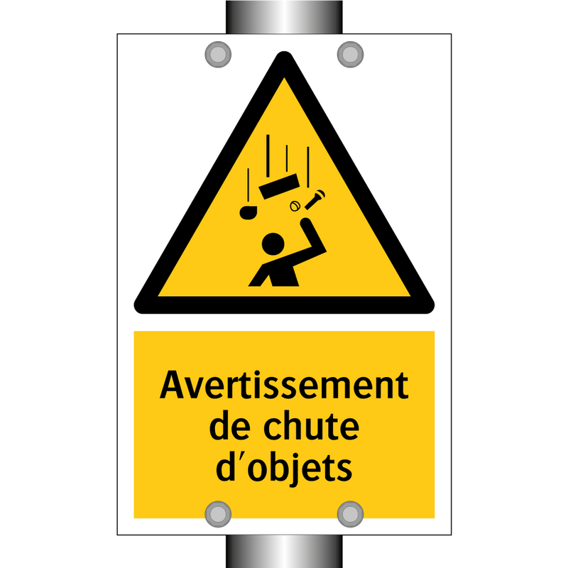 Avertissement de chute d'objets