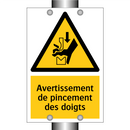 Avertissement de pincement des doigts
