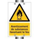 Avertissement de substances favorisant le feu