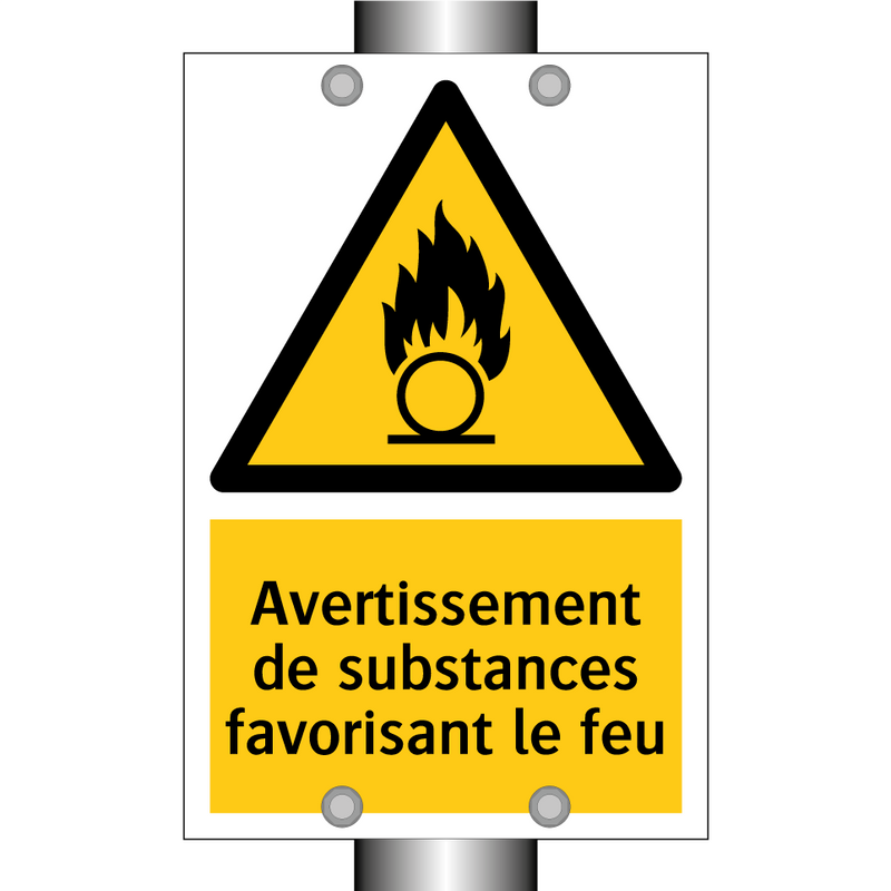 Avertissement de substances favorisant le feu