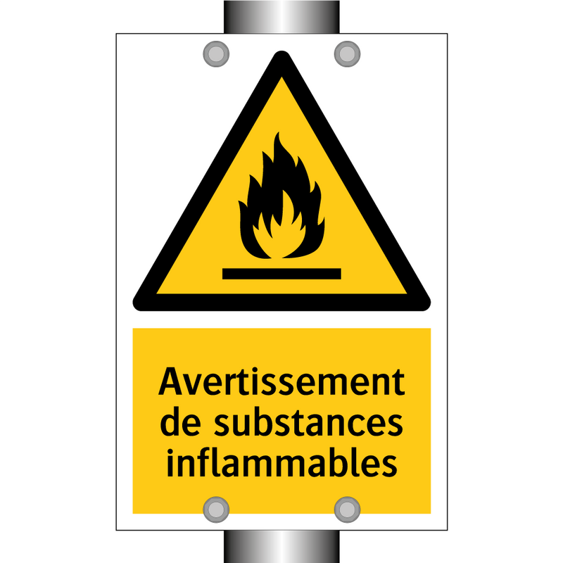 Avertissement de substances inflammables