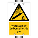 Avertissement de bouteilles de gaz