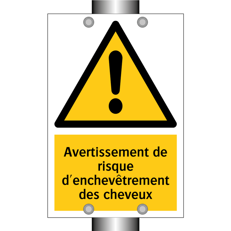 Avertissement de risque d'enchevêtrement des cheveux