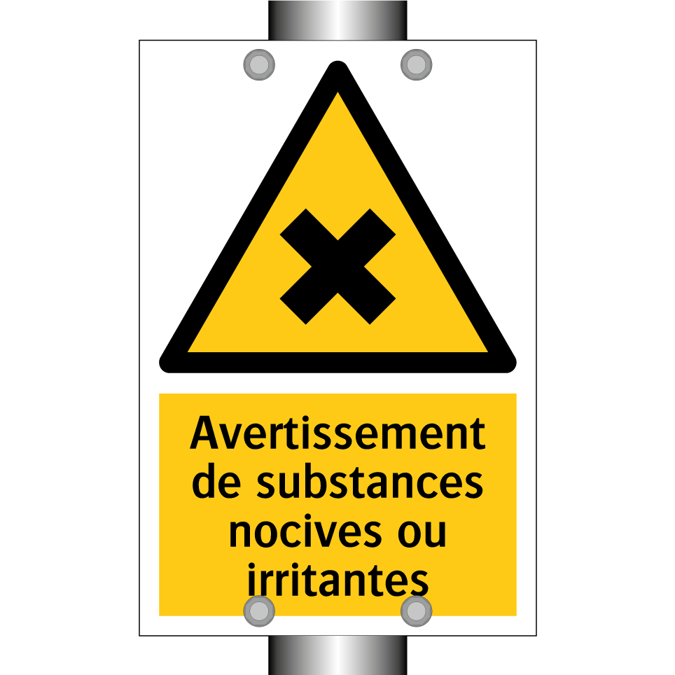 Avertissement de substances nocives ou irritantes
