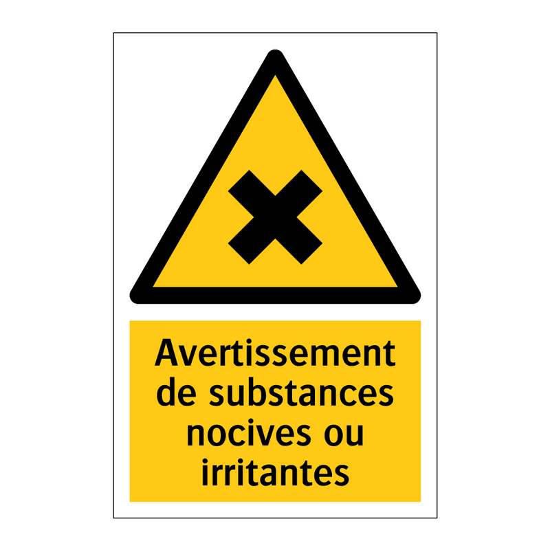 Avertissement de substances nocives ou irritantes