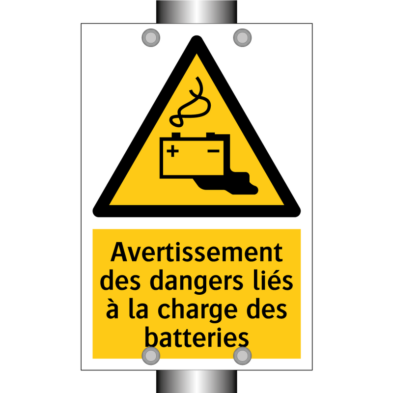 Avertissement des dangers liés à la charge des batteries