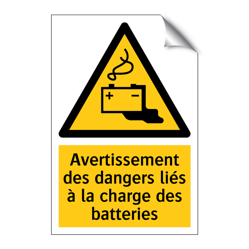Avertissement des dangers liés à la charge des batteries
