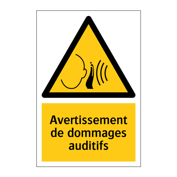 Avertissement de dommages auditifs