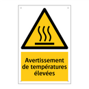 Avertissement de températures élevées