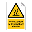 Avertissement de températures élevées