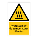 Avertissement de températures élevées