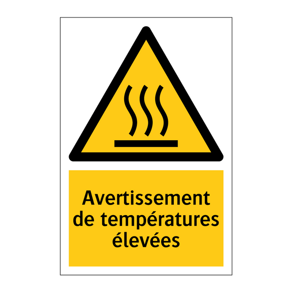 Avertissement de températures élevées