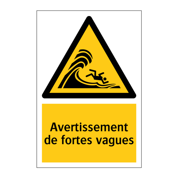 Avertissement de fortes vagues