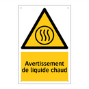 Avertissement de liquide chaud